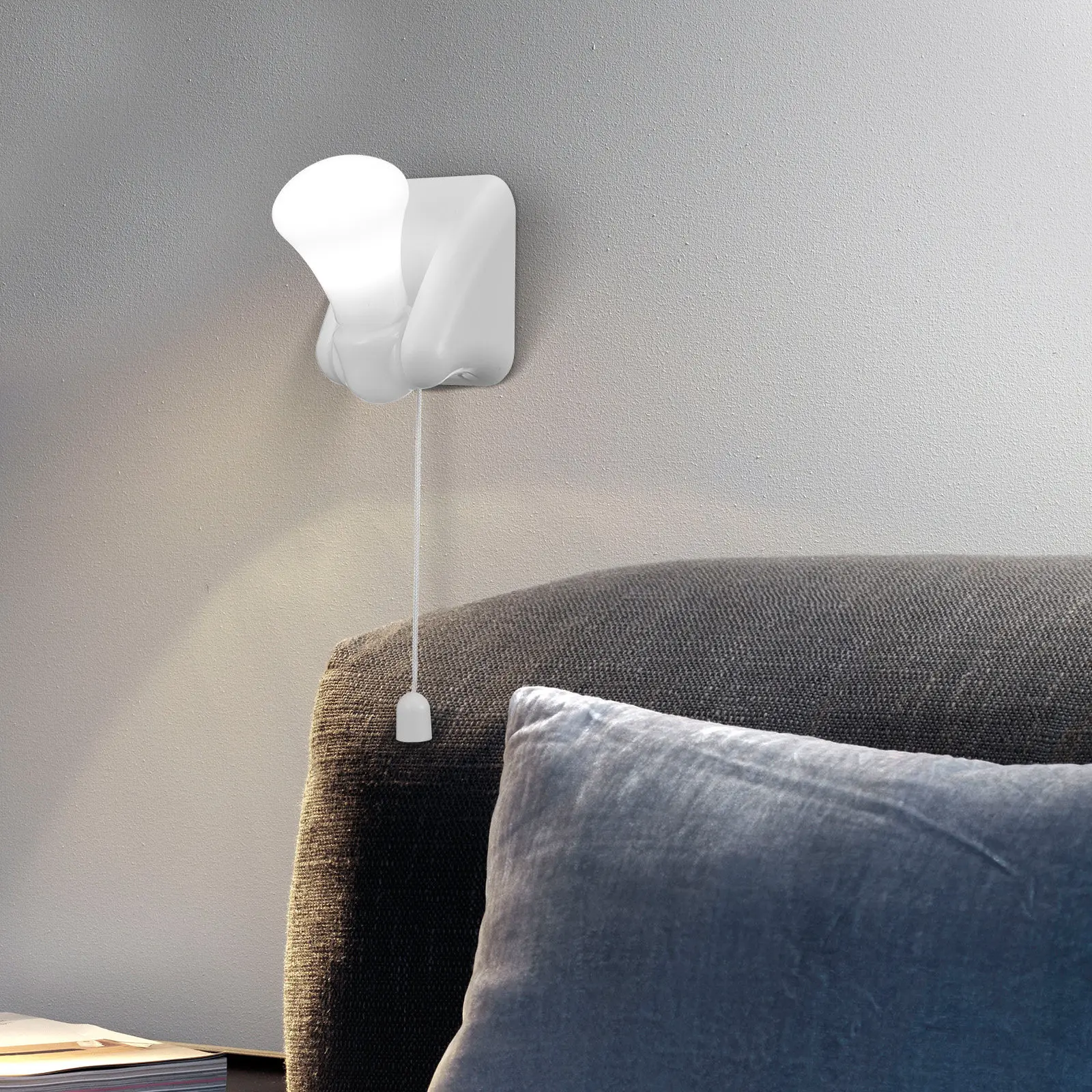 Portable LED Bulb Cabinet Lamp Battery Operated Self Adhesive Wall Mount Night Light Energy Saving Closet Lights for Wardrobe
