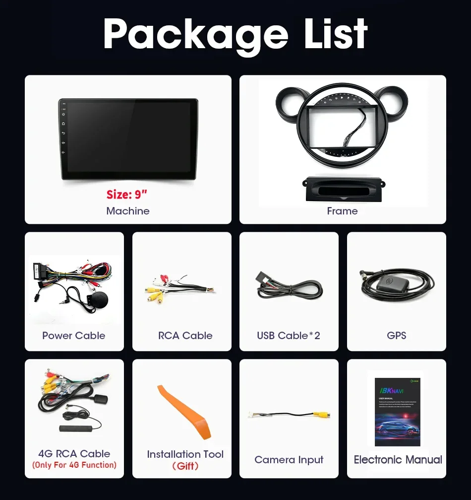 

For Bmw Mini Cooper Landgenoot R56 R60 2011 - 2013 Wireless BT CarPlay Android 14 Radio Car Multimedia Player radio Touch Screen