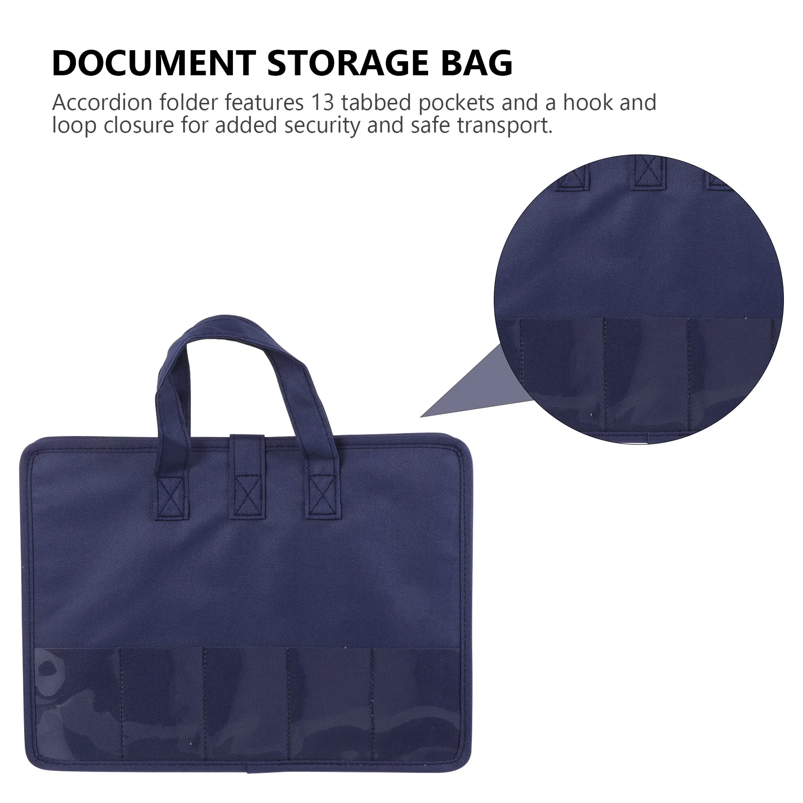 

13 Pockets A4 File Folder Waterproof Oxford Expanding Document Organizer Portable Storage Bag For Office Home School Travel