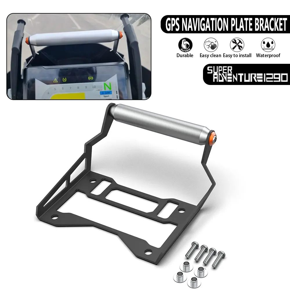For KTM 1290 SUPER ADV ADVENTURE S R 2021-2024 Motorcycle GPS Phone Holder USB & Wireless Charger Navigation Bracket Mount Stand