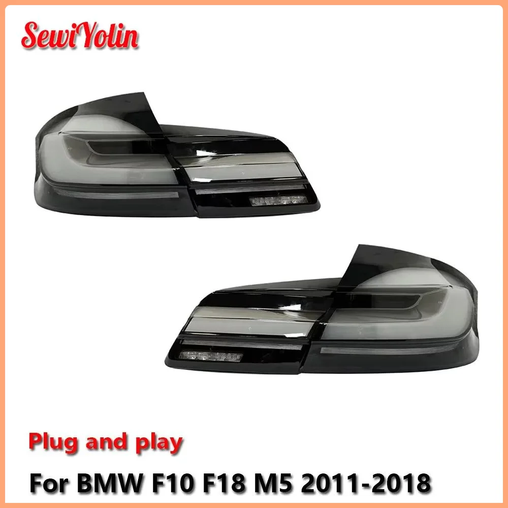 

Автомобильные светодиодные фары в сборе для BMW F10 F18 M5 2011-2018, авто противотуманные фары DRL, стоп-сигнал поворота, лампа Plug and Play