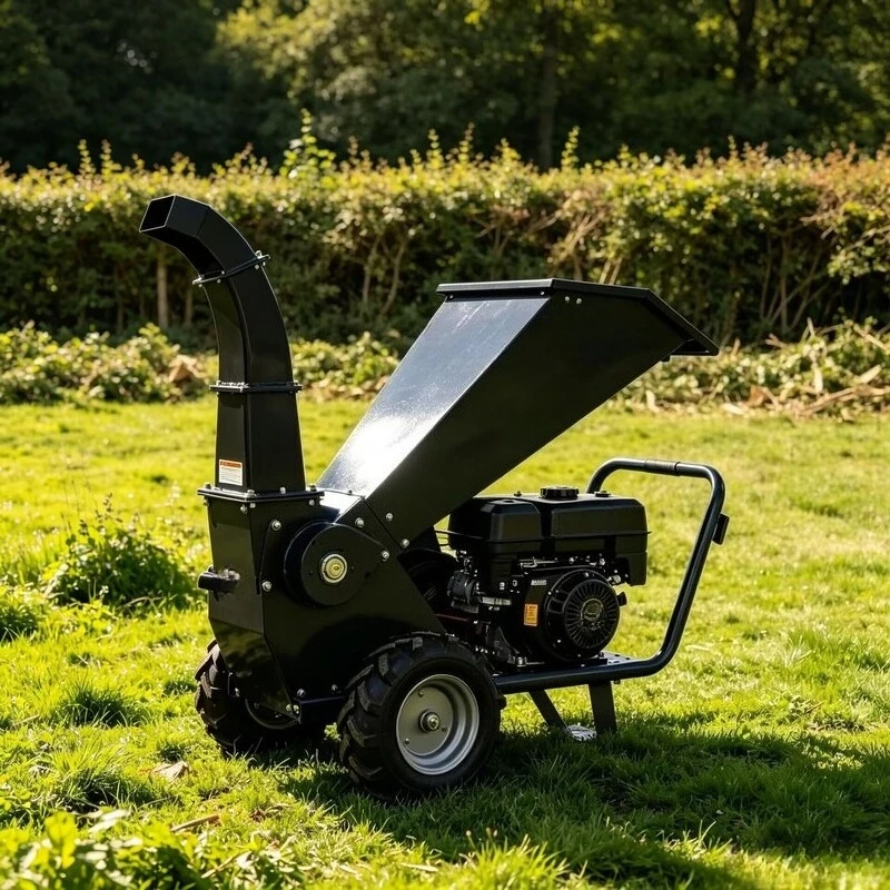 Wheeled Mobile Diesel Wood Crusher Durable Tree Branch Chipper for Ranch Orchard Waste Wood Shredding