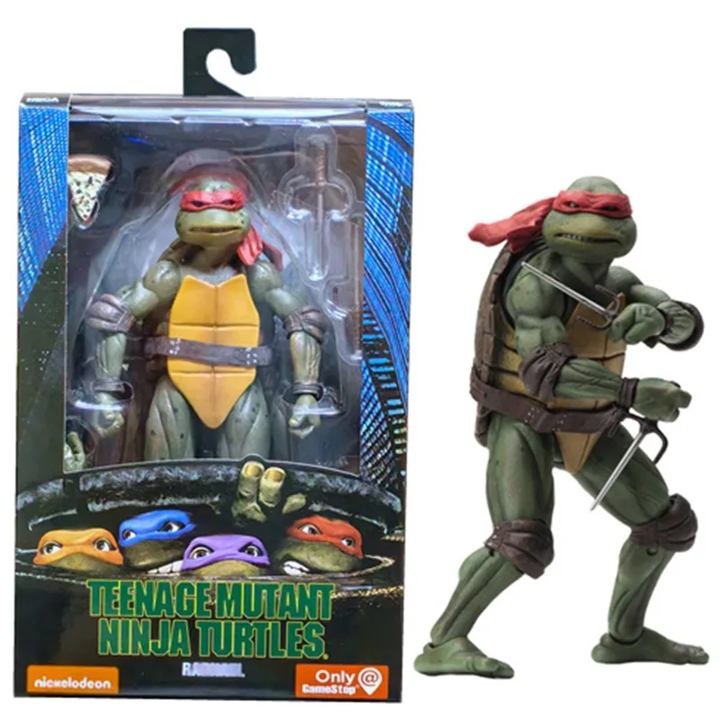 NECA Filmversion Teenage Mutant Ninja Turtles TMNT Leonardo Raphael Donatello Actionfigur Desktop-Ornament