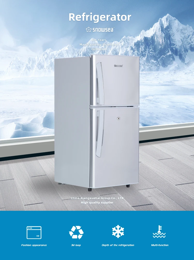 Home Appliances Wholesalers Double Door Top-Freezer Refrigerators Home Fridge