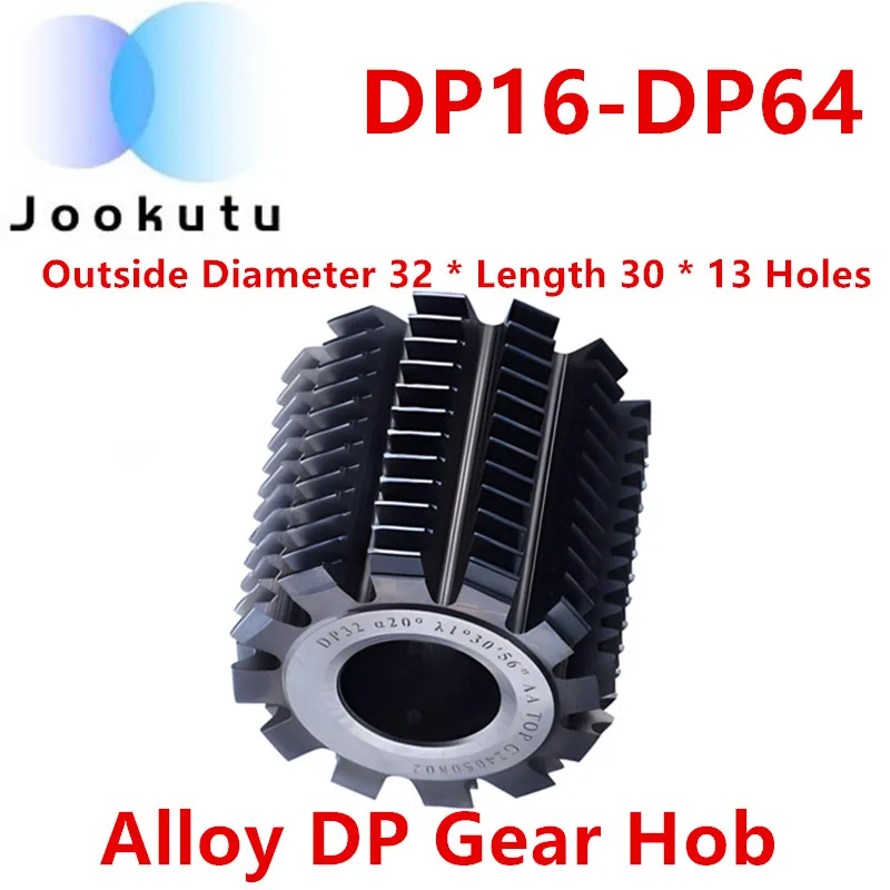 DP64 DP54 DP48 DP36 DP32 DP22 DP16 Alloy DP Gear Hob Tungsten Carbide Hobs Outer Diameter 32mm Length 30mm Inner Hole 13mm