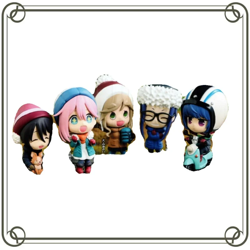 Gashapon Laid-Back Camp  Anime Figures Inuyama Aoi Ena Saitou RICH Vol.1Doll Prop Action Figures Model Kids Toy