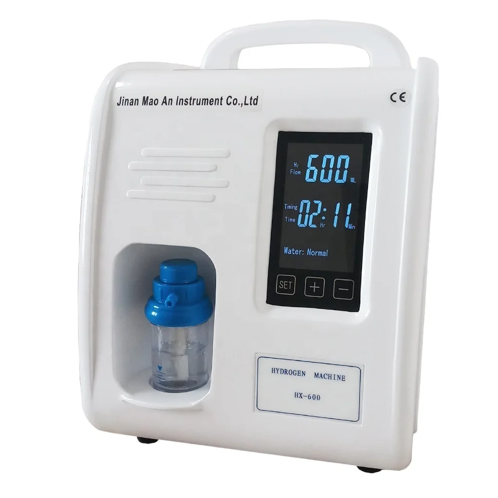 CE certificate Hydrogen electrolyzer for breathing, in home and clinic, Large LCD display