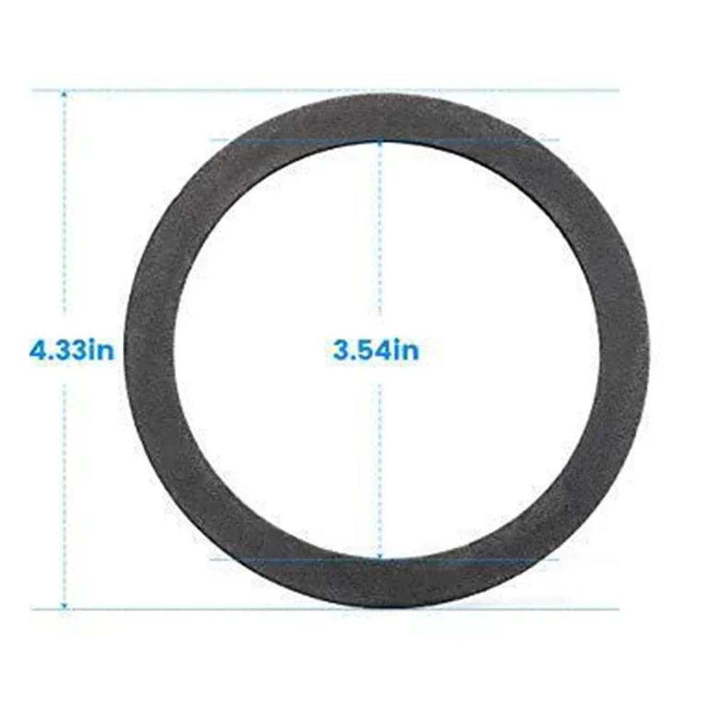 Brand New Easy To Use High-end Gasket Seal Ring Washer Fits 5pc Strainer Black Colour Gasket Seal Ring Rubber Material 4.33in