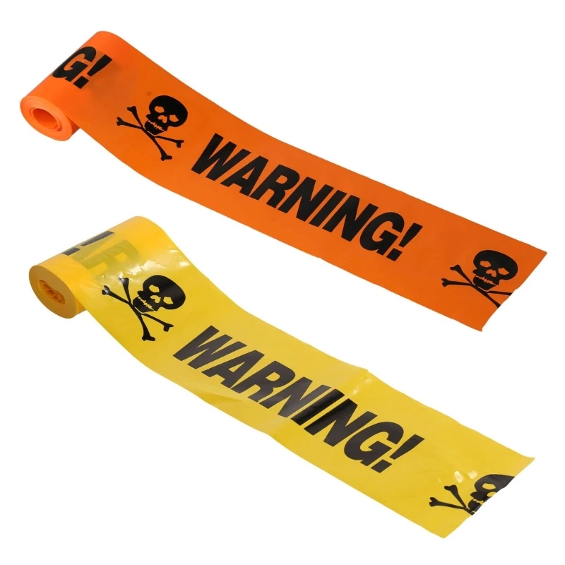 Halloween Party Decorative Warning Tape for Backyard Safety Sign Caution Tape Drop shipping