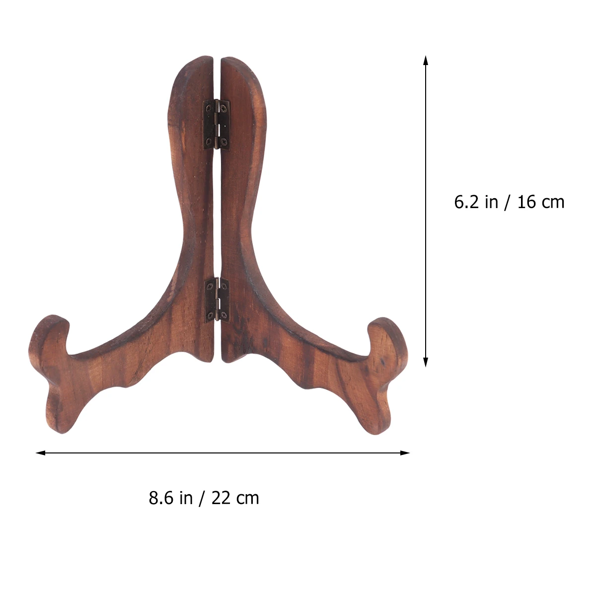 

4pcs Tea Cake Display Stand Wooden Easel Rack Burned Pine Desktop Holder Home Party Shop Size L Wood Display Stand For Plate