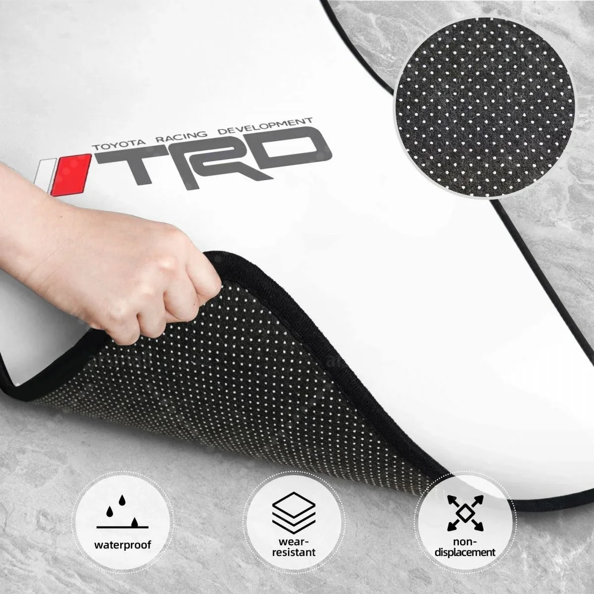 TRD Alfombrillas para coche، إكسسوارات الفقرة السيارات، coración، alfombrillas lanteras y traseras para coche، juegos 4 p