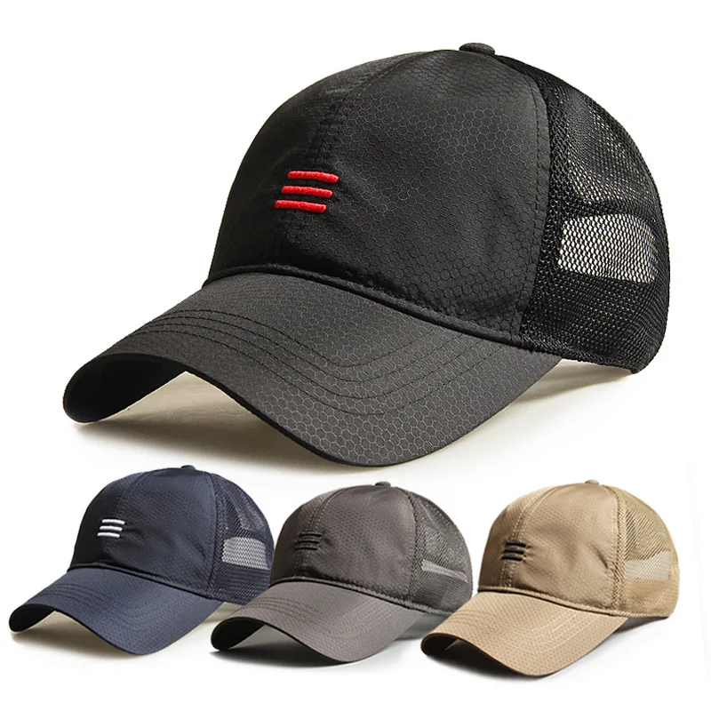 Großen Kopf Mann Plus Größe Baseball Kappe Männer Sommer Dünnen Stoff Mesh Sonnenhut Männliche Snapback Hüte M 55-60cm L 60-65cm gorras hombre – Detail 29