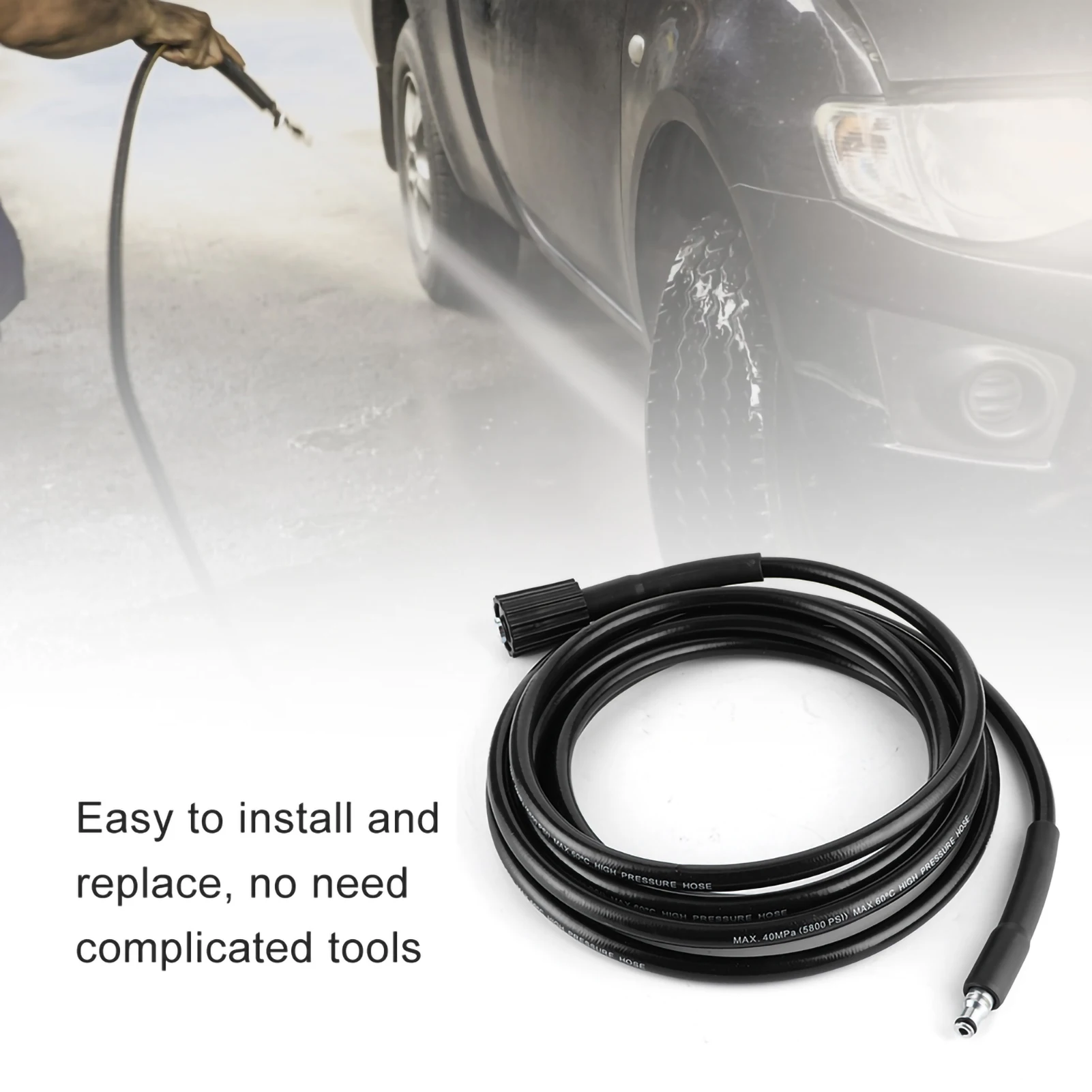 

Шланг для мойки высокого давления 40 МПа M22, совместимый с LUTIAN, для аппаратов серии 5, для мойки автомобилей