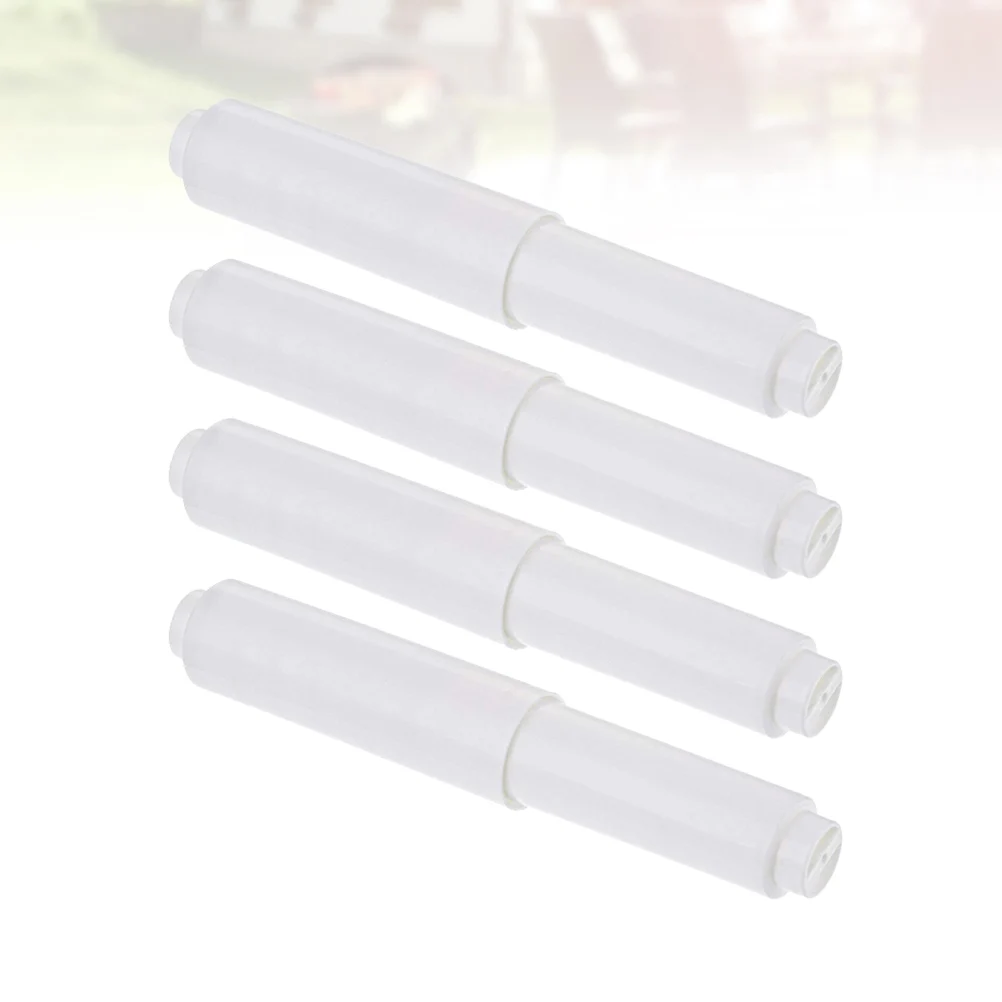 

4pcs Tissue Box Core Toilet Paper Towel Rack Restroom Holder Shelf Telescopic Zinc Alloy 110cm to 165cm Stretchable for Home