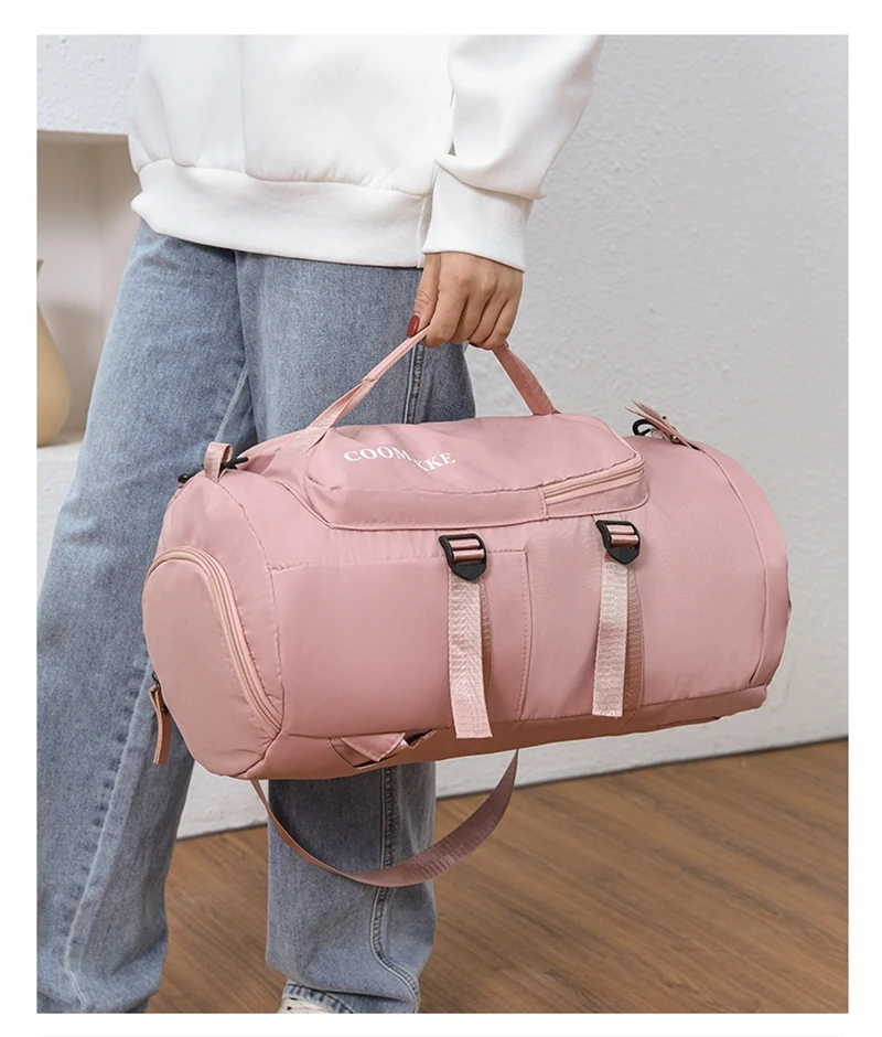 Borsa da viaggio di grande capacità custodia per scarpe indipendente separazione a secco e bagnata borsa sportiva impermeabile universale da 36-55L per uomo/donna