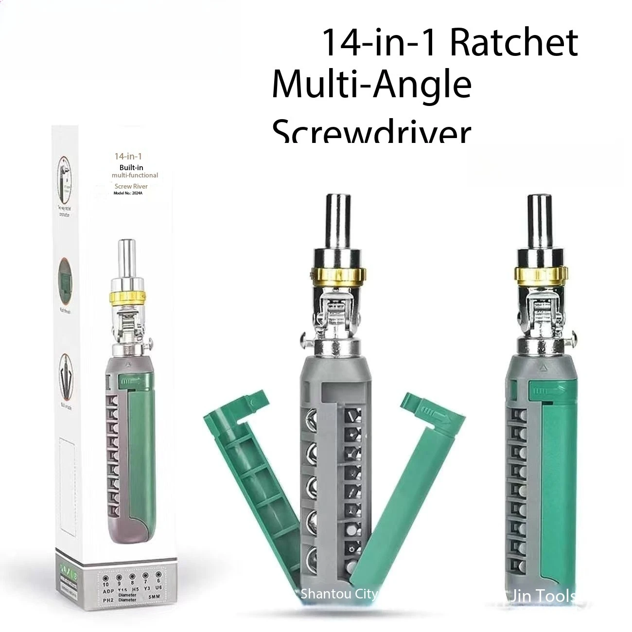 14in1 Flexible Multifunction Socket Screwdriver Phillips Flathead Portable Tool Kit Magnetic Bit Set for Phone Laptop Watch S2