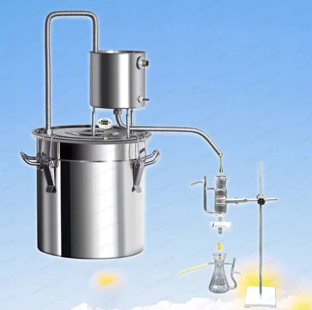 Household Small Hydrosol Machine – Essential Oil Distillation Equipment & Hydrosol Extractor for Lab Use