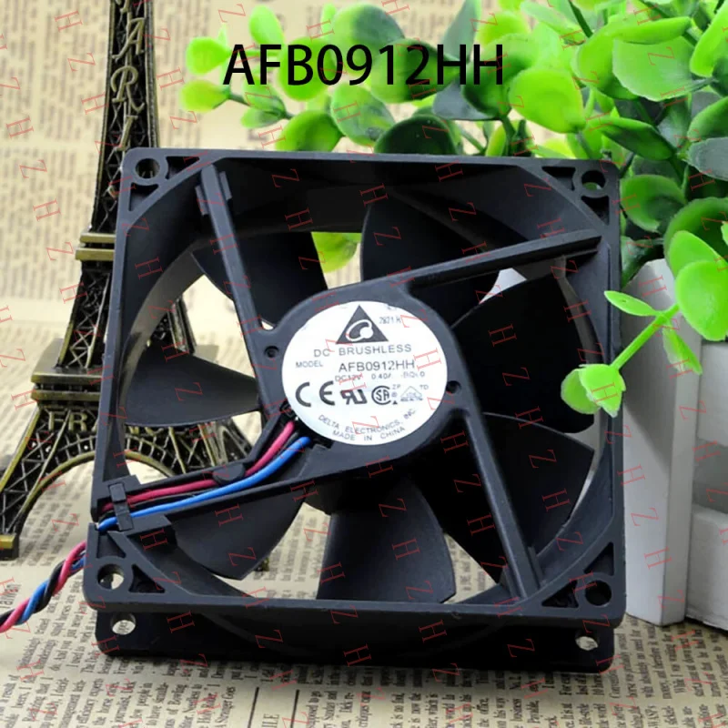 P+ for Delta radiator AFB0912HH 12VDC 0.40A 92*92*25mm High-Airflow Case cooling fan