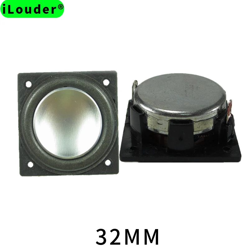 Foam edge 32mm Square Full Range Neodymium Mag. Speaker 1.25Inch RMS Power 3W 4Ω/8Ω Optional Speaker Driver For Car/Home Audio