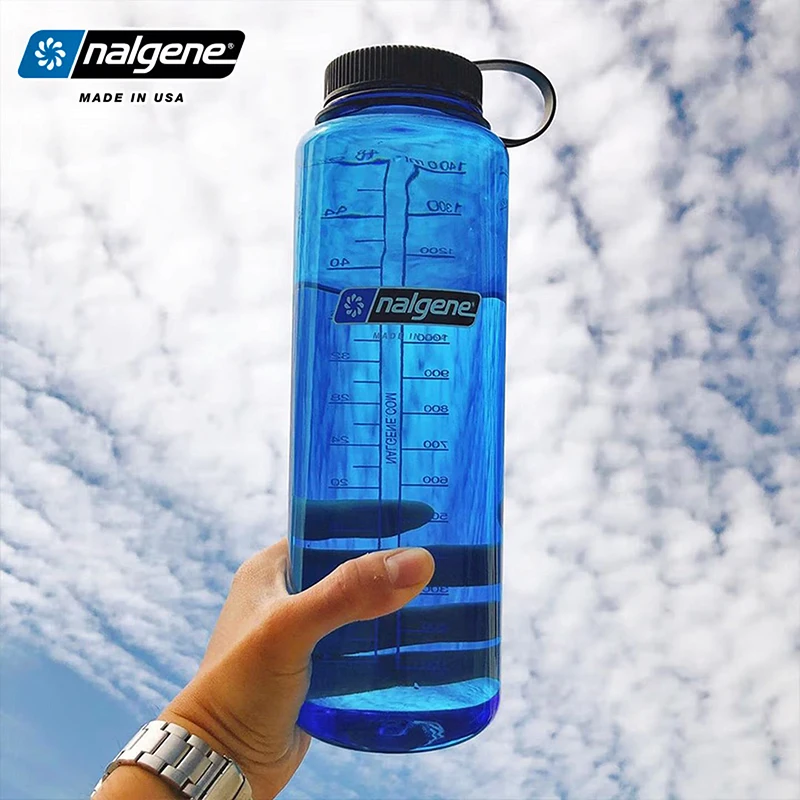 

Nalgene Wide Mouth Water Bottle 1.5L Durable Leakproof Sports Cup for Hiking Camping Travel Outdoor Gear Large Capacity