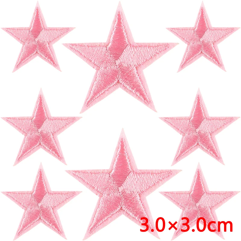 10 Stück Eisen auf Patches fünfzackigen Stern für Kleidung Lot Bulk Großhandel bestickt süße kleine Jacke Thermocollant Mochila nähen – Detail 7