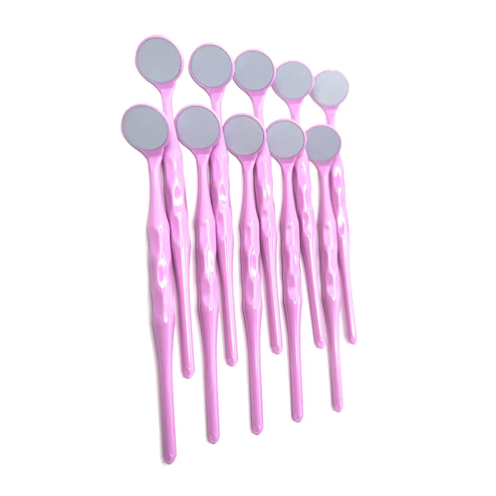 

10PCS Dental Stainless Steel Double Sided Oral Mirror High Temperature Sterilizable High Quality Front Surface Inspection Refle