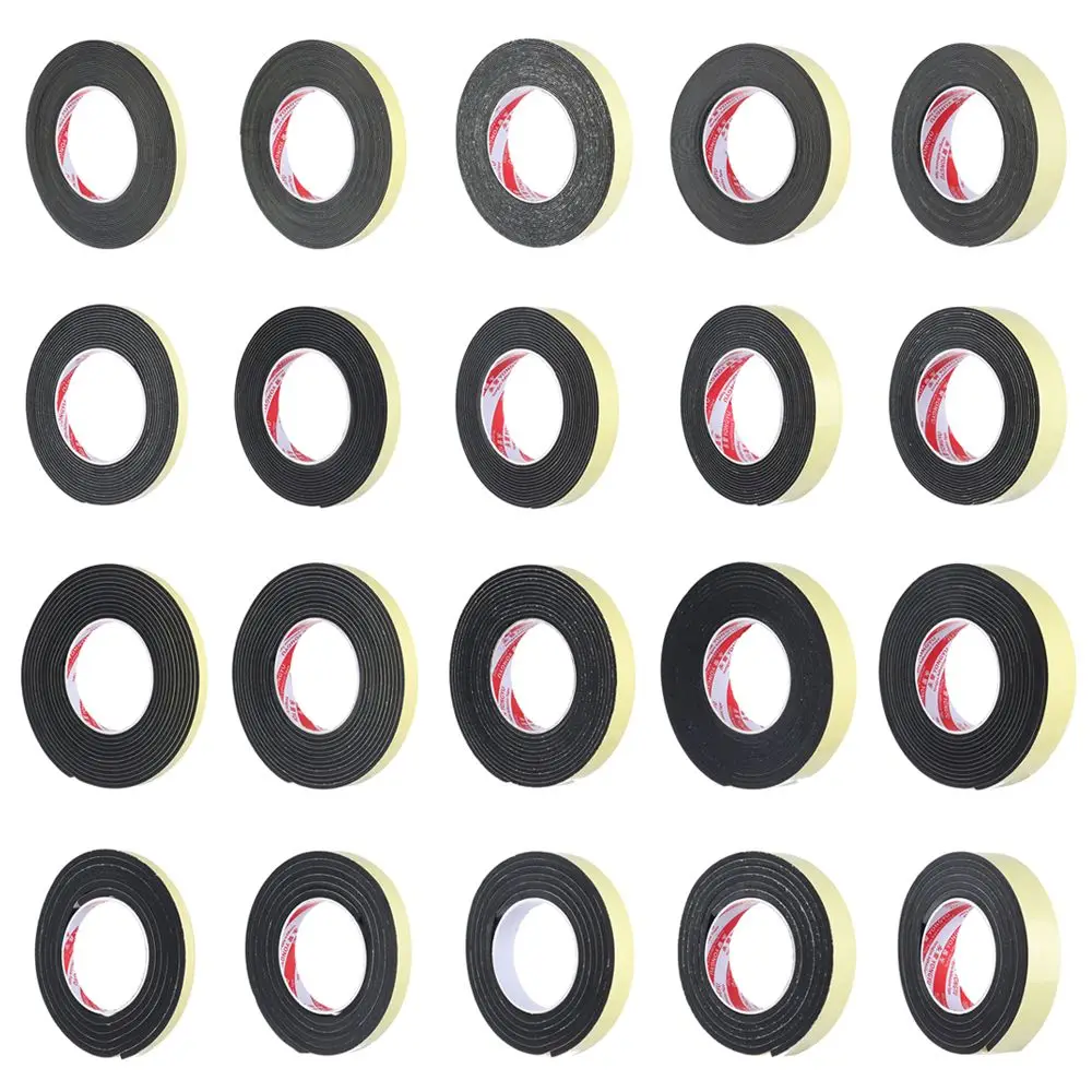 Home Improvement Waterproof Sound insulation Window Door Single Sided Adhesive Foam Sponge Rubber Strip Tape Seal Strip