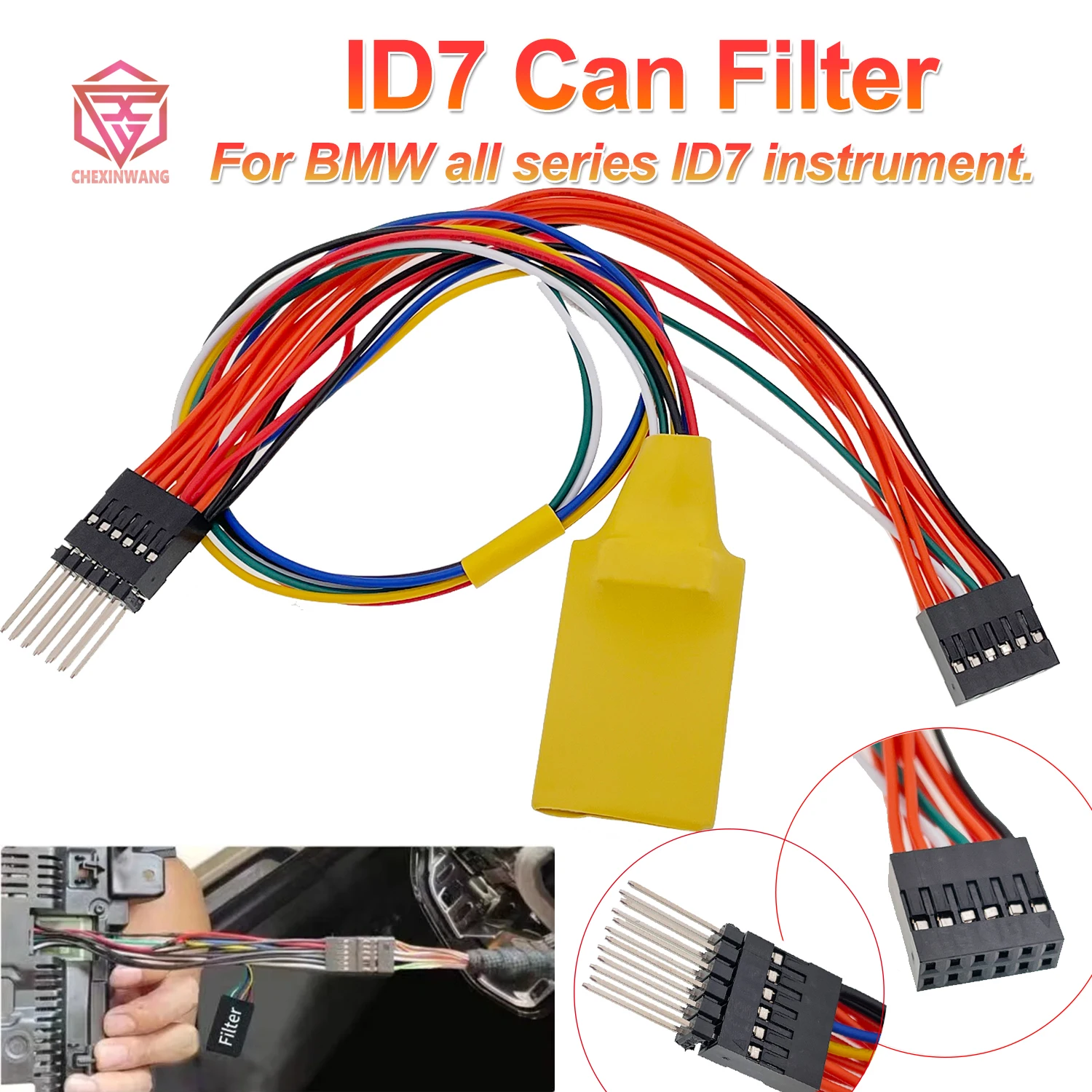 

2025 New ID7 Can Filter for BMW Full LCD Instrument Can Filter for Cluster Calibration Solve Dash Dark Screen Issue For G Series