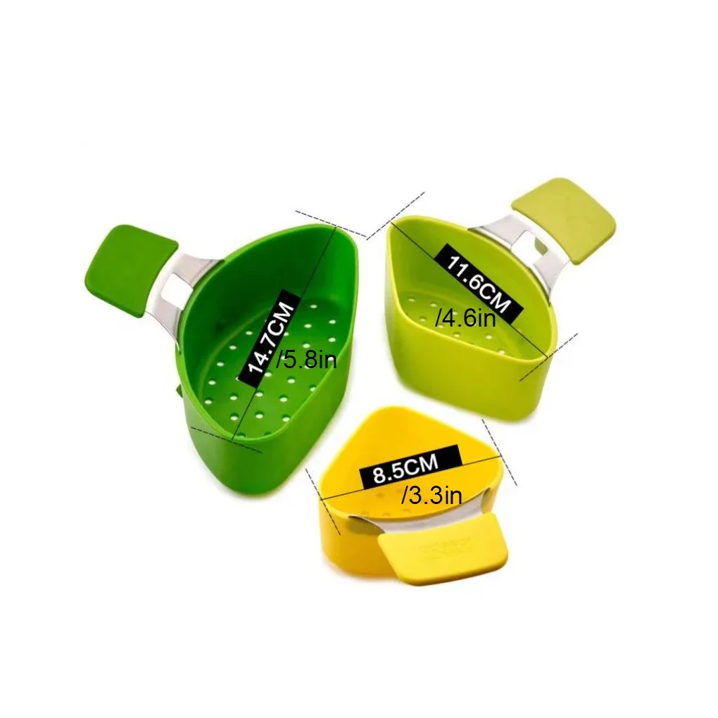 트리플 디바이더 둥지 김이 나는 실리콘 소스팬 디바이더, 스티머 바구니 요리 채반 주방 도구,