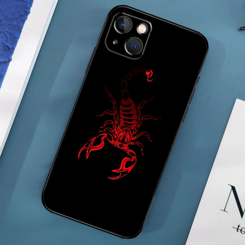 حافظة هاتف العقرب لهاتف آيفون 17 برو ماكس 11 14 15 16 برو ماكس 13 12 ميني 15 16 بلس 16e 17 غطاء هوائي