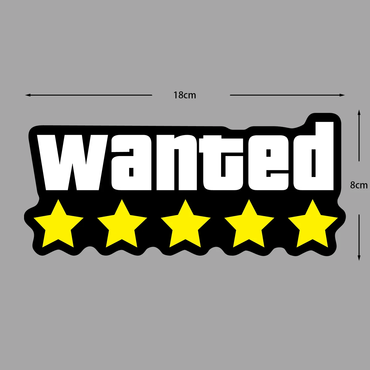 1Pc Wanted Waterproof Vinyl Sticker Decorative Decals For Car Motorcycle Fuel Tank Helmet Windscreen Bumper