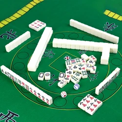 Mahjong-Spiel chinesische Mahjong Mini traditionelle Majiang tragbare Reise klassische Brettspiele mit Aufbewahrung tasche tragbares Tischs piel