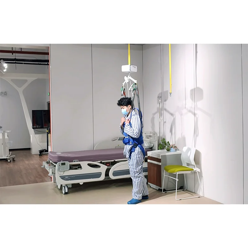 MD-T-200 Electric Patient Lift 200kg Safe Workload, Adjustable Ceiling Mount Transfer, Reverse Hanging Door