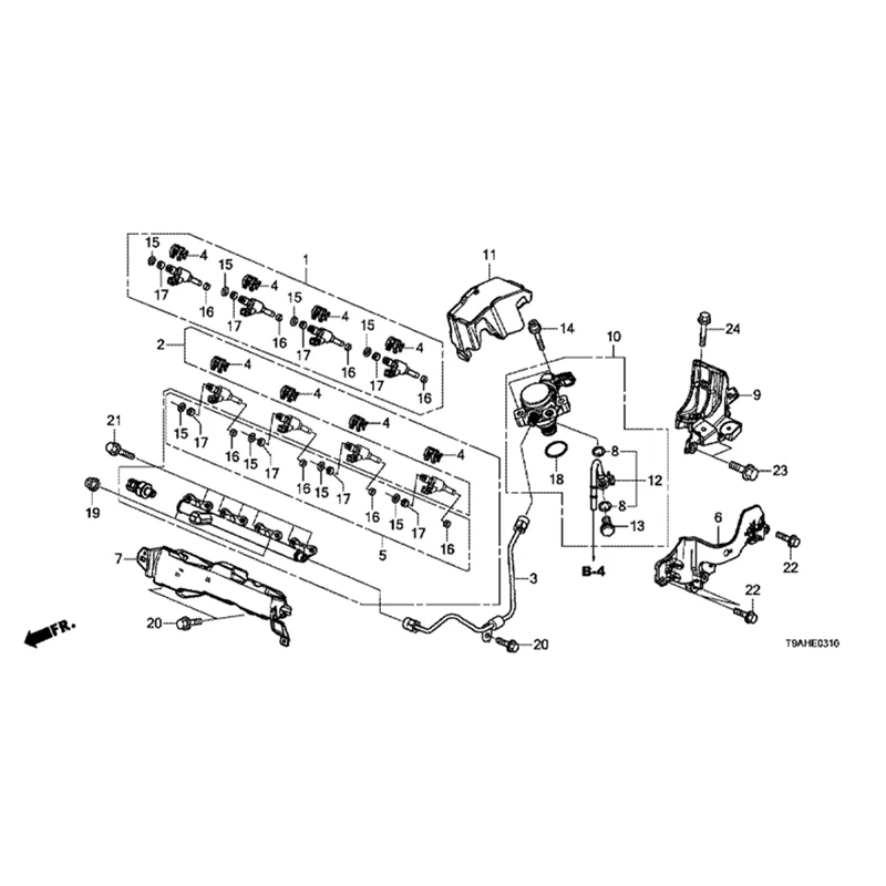 سيارة لهوندا 1.5L 2018-2020 صالح XR-V Vezel مدينة ارتفاع ضغط مضخة الوقود استبدال 16790-5R1-004 167905R1004