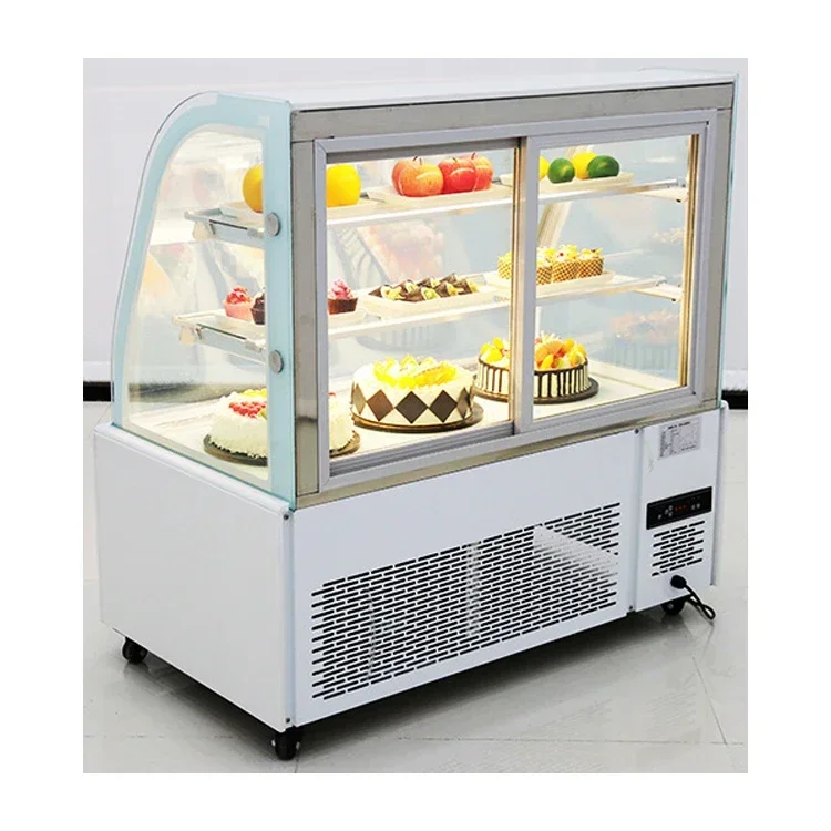 Low Consumption Refrigeration Equipment Coffee Shop Counter Cake Display