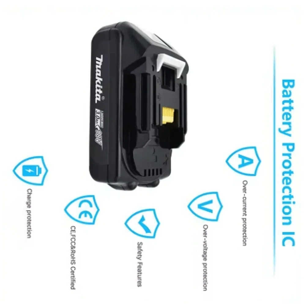 

100% original Makita 18V 3Ah Rechargeable Battery For Makita BL1830 BL1830B BL1840 BL1840B BL1850 BL1850B Power Tools Battery