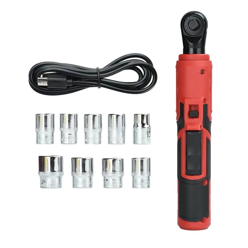 AC62-Rechargeable Ratchet Wrench 380RPM 15N.M-30N.M Wrench Auto Torque Socket Wrench