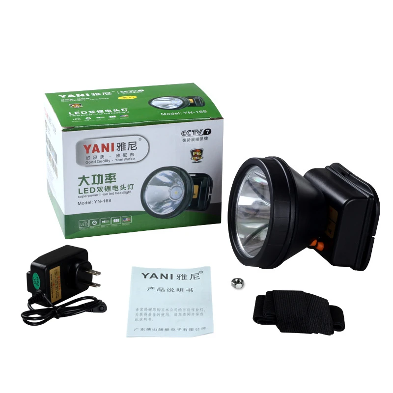 Rechargeable HeadLamp Strong Light Long Range LED Night Fishing Family Mountaineering Headlamp With Flashlight Small Mining Lamp