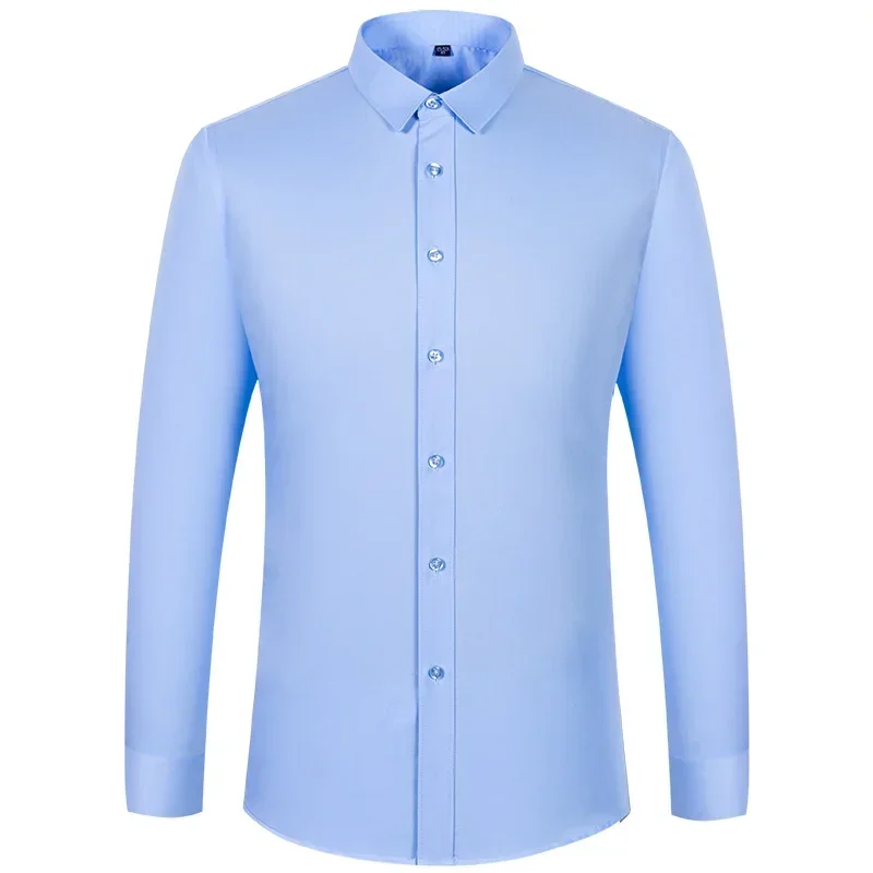 

Plus Size S-8XL Men's Shirt Long Sleeve Regular Fit Classic Formal Gentleman Business Office Men's Clothes