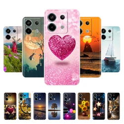 For Xiaomi Redmi Note 13 Pro 5G Case Cute Love Heart Silicon Soft Phone Cover For Redmi Note 13 5G Coque Redmi Note13 Case Clear