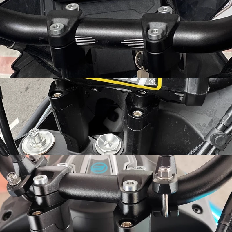 For CFMOTO 700MT Motorcycle Accessories Handlebar Risers Up Clamp Mount Handle Bar Riser Move Back Parts 700 MT MT700 2024 2025