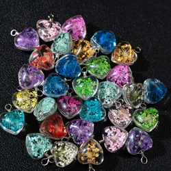 Small love gypsophila flower glass beads earrings necklace bracelet accessories wholesale Z047