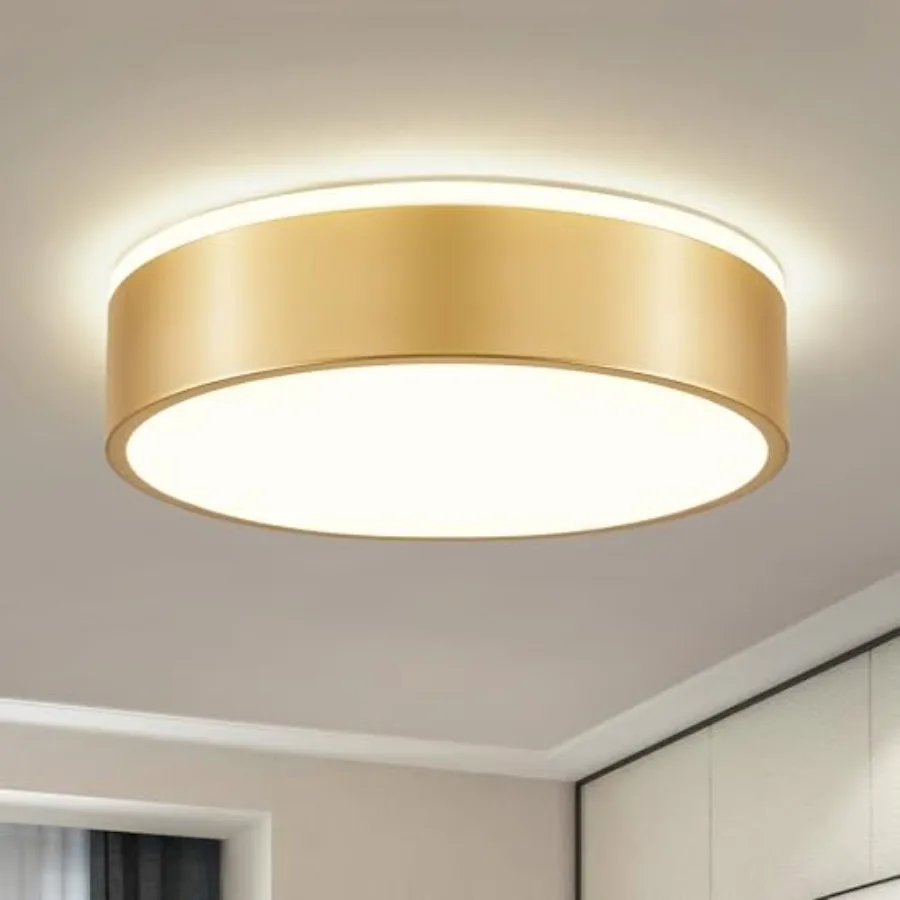 

Dimmable LED Flush Mount Ceiling Lights, Modern 5CCT 2700K-6000K Close to Ceiling Light, Minimalist Round Kitchen Lighting Fixt