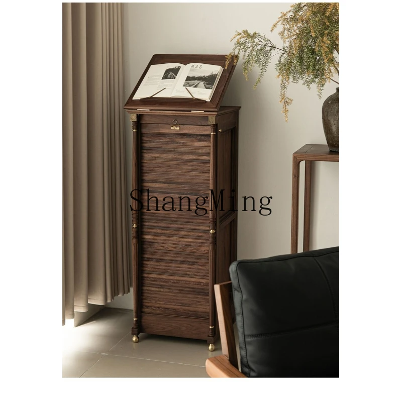 

SM Black Walnut Dental Cabinet Tea Set Wenplay Drawer Jewelry Storage Cabinet Shelf