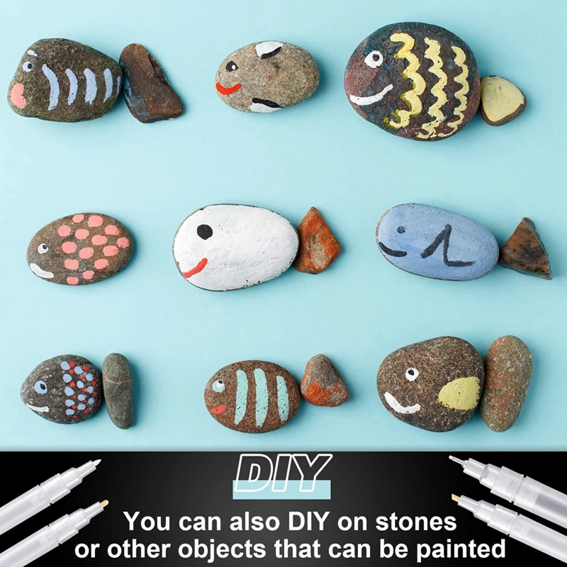 Set di 14 pennarelli per ritocchi con vernice vuota riempibili, penna per vernice ricaricabile, pennarelli vuoti trasparenti, tubo di vernice vuoto