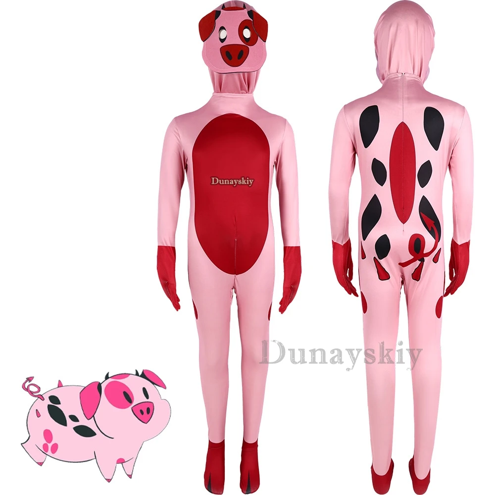 Jumpsuit Meisje Kostuum Alastor Vrouw Pruik Cosplay Anime Vrouwen Carnaval Kleding Kostuums Meisjes 2024 Sexy Mannen Volwassen Jongens Kids