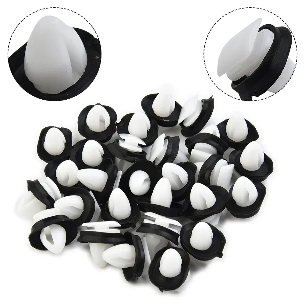 50pcs Car Moulding Clip Parts 17mm Set Kit ForDucato Door Replacement Tools Side Molding Massage Lower Door Trim Clips