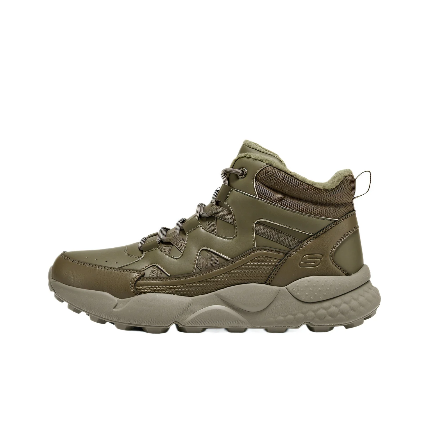 Skechers MENS USA STREET WEAR Thermal Crew Snow Boots Men's Khaki 211317-KHK