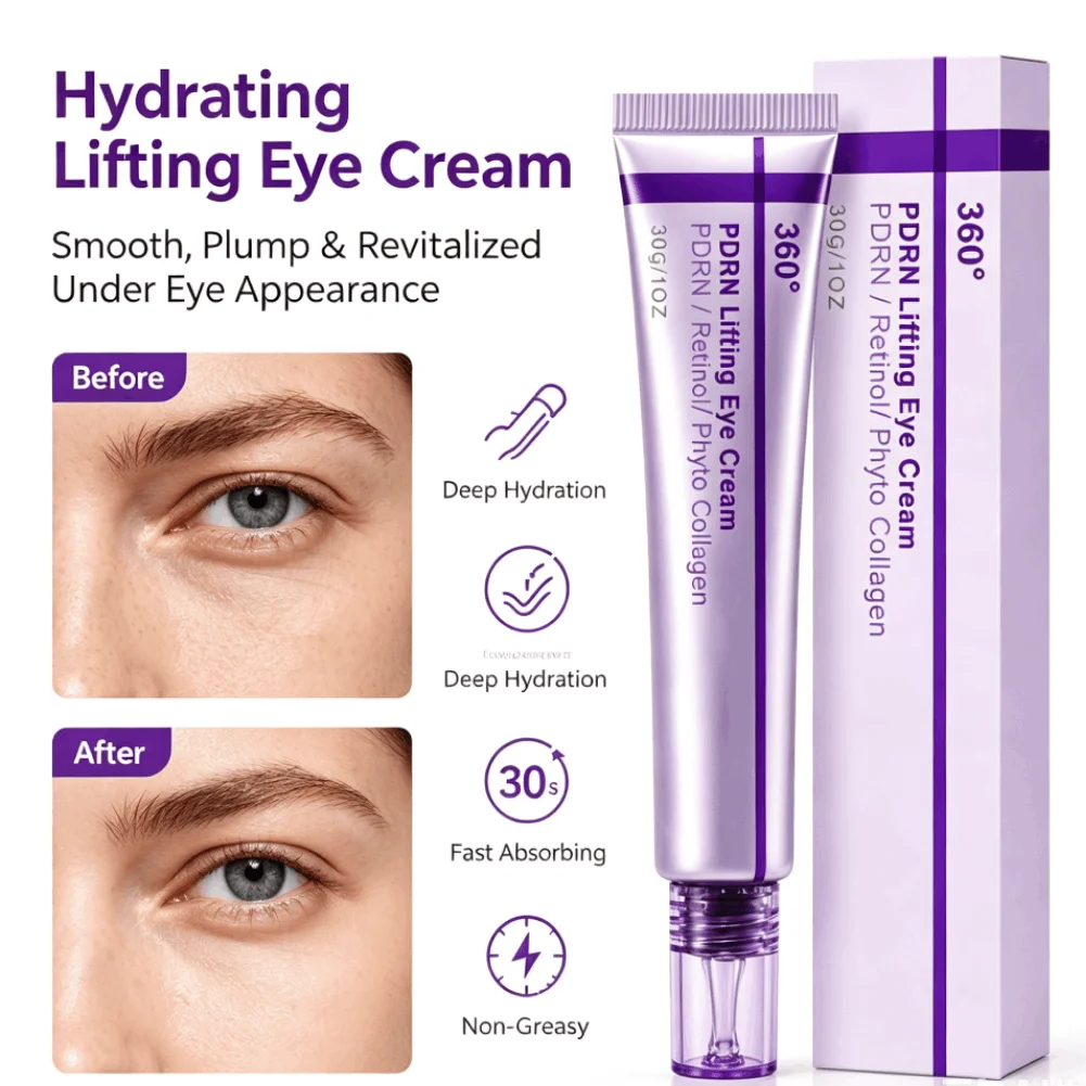 PDRN Collagen Firming Eye Cream Smooth Plump Under Eye Skin Even Complexion Lift Saggy Skin Deep Moist Under Eye Skincare