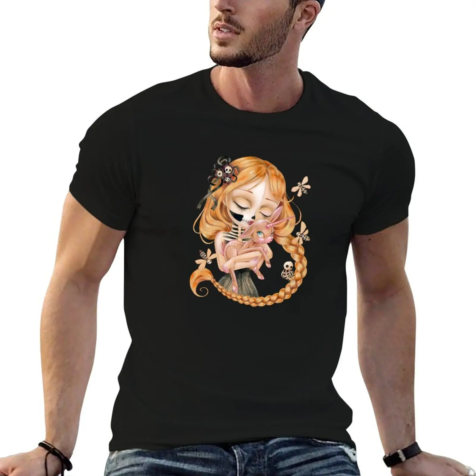 

Enchanted man The shirts Of man t for T-Shirt Undead shirts funny Kiss cotton Beauty cotton t